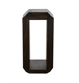 Noir Theodora Side Table, Ebony Walnut