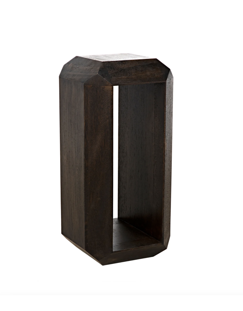 Noir Theodora Side Table, Ebony Walnut