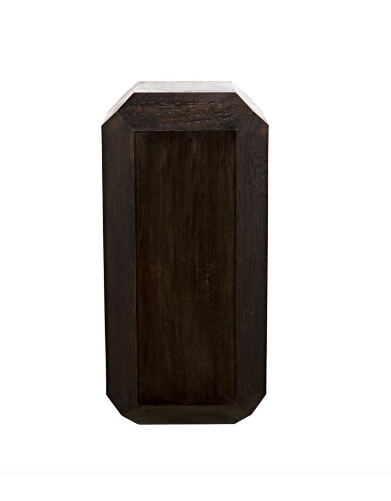 Noir Theodora Side Table, Ebony Walnut