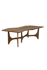 Noir Fenton Coffee Table, Gold Teak