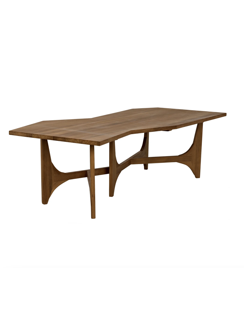 Noir Fenton Coffee Table, Gold Teak