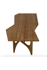 Noir Fenton Coffee Table, Gold Teak
