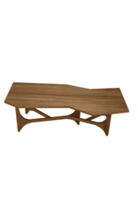 Noir Fenton Coffee Table, Gold Teak