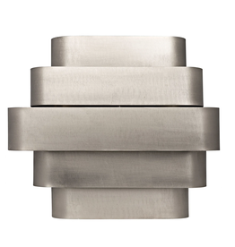 Noir Baas Sconce, Antique Silver Finish