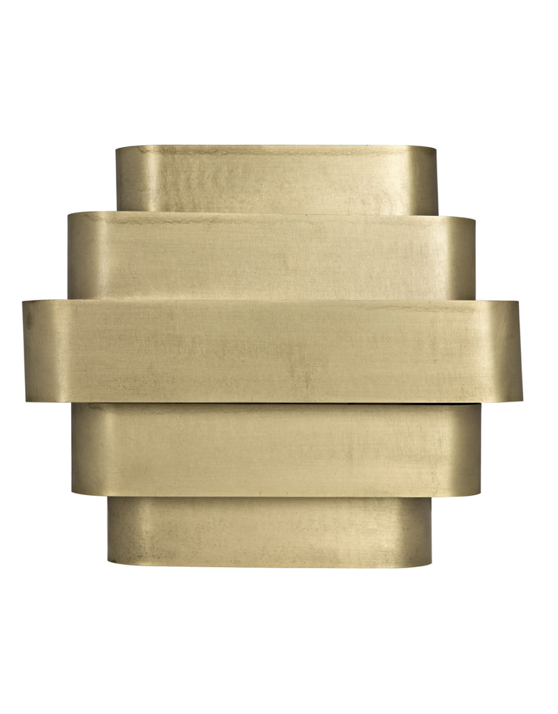 Noir Baas Sconce, Metal with Brass Finish