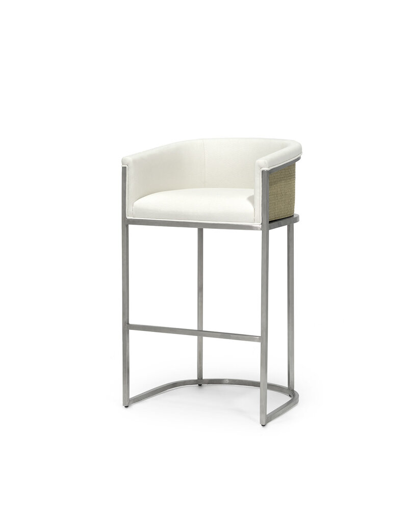 Donovan 30" Barstool, Silver