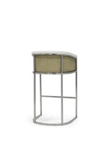 Donovan 30" Barstool, Silver