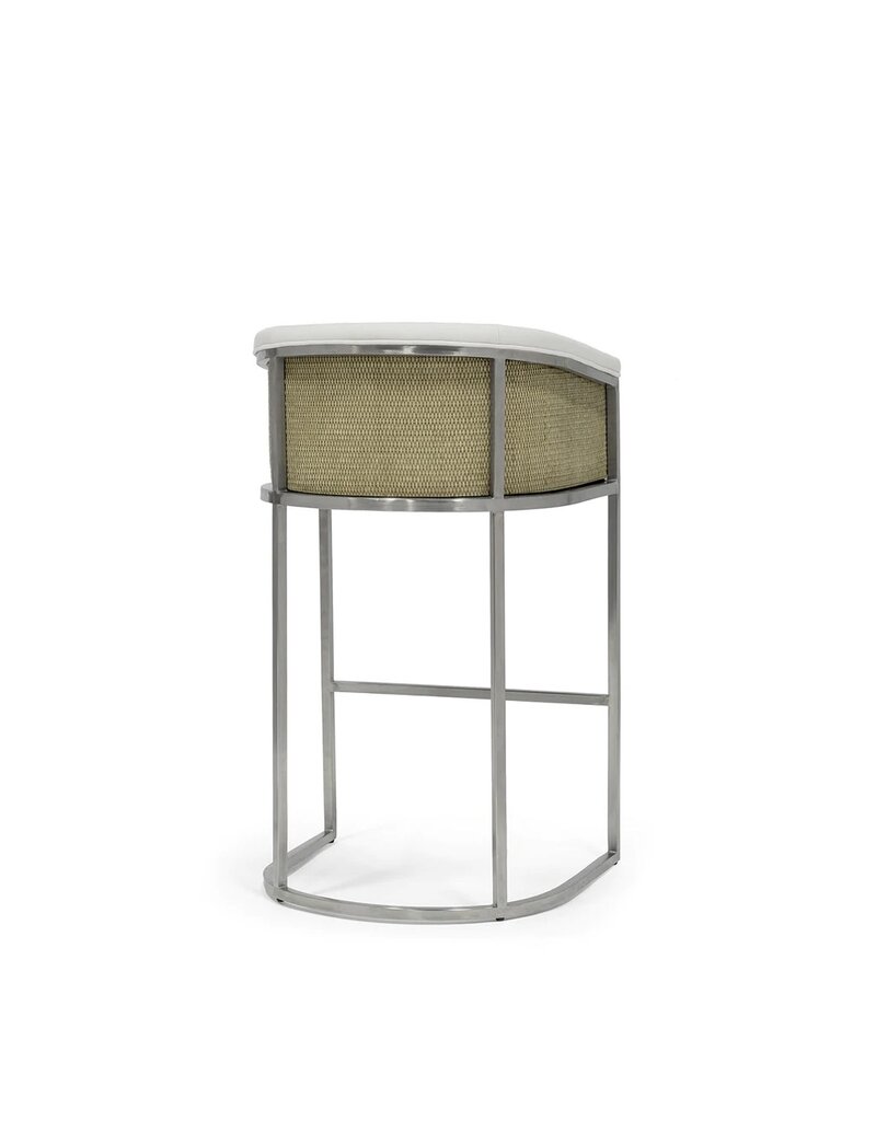 Donovan 30" Barstool, Silver