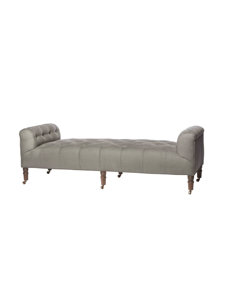 CISCO HOME Field Bench 72"  - John Derian- Mariko Indigo Fabric