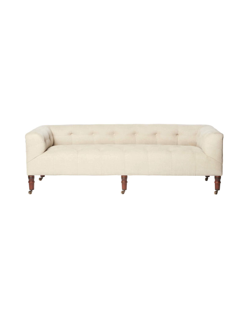 CISCO HOME Field Bench 72" with Back - John Derian |GRADE E FABRIC|