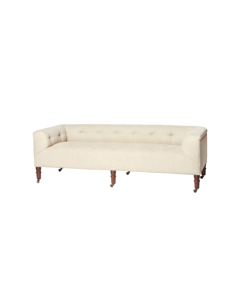 CISCO HOME Field Bench 72" with Back - John Derian |GRADE E FABRIC|