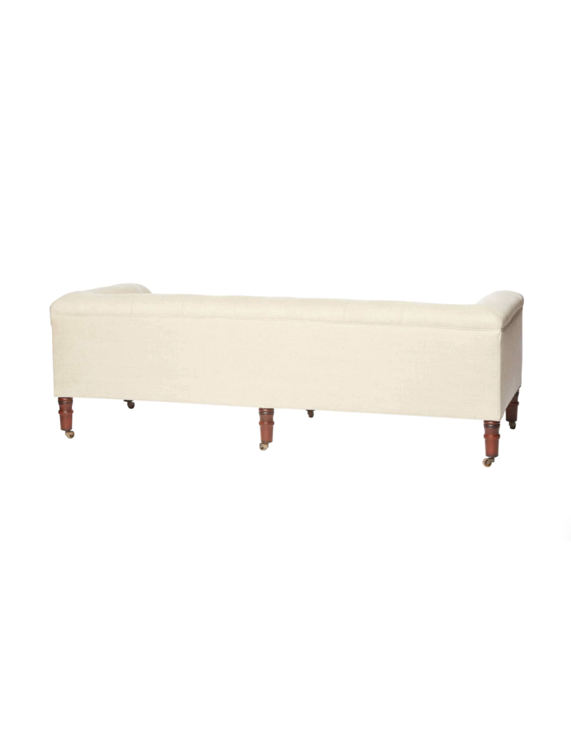 CISCO HOME Field Bench 72" with Back - John Derian |GRADE E FABRIC|