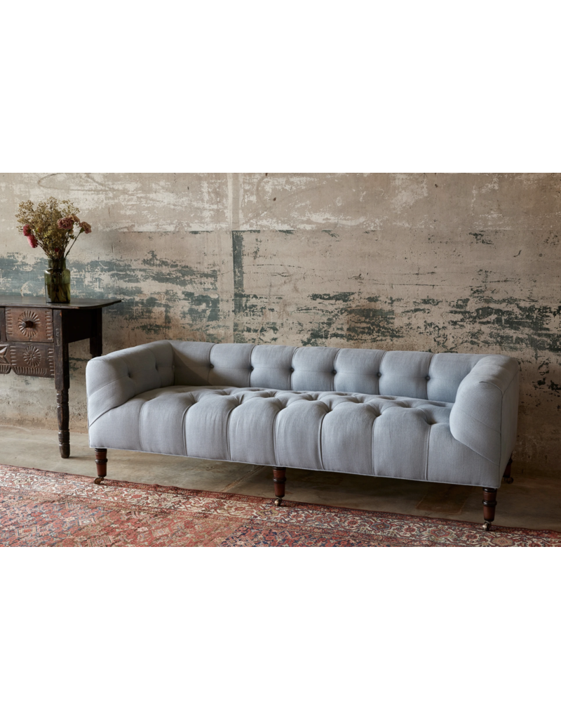 CISCO HOME Field Bench 72" with Back - John Derian |GRADE E FABRIC|