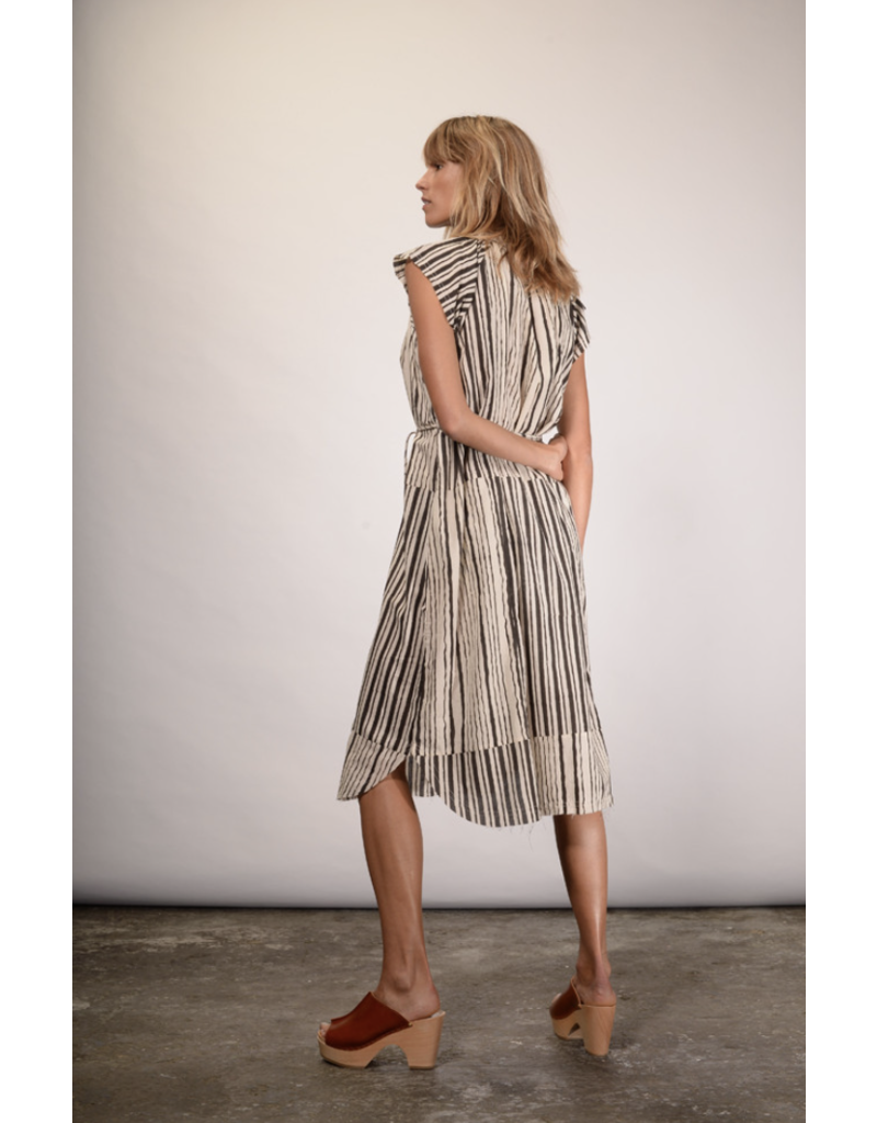 V.DE. VINSTER SHIVA STRIPES DRESS NO SLEEVES