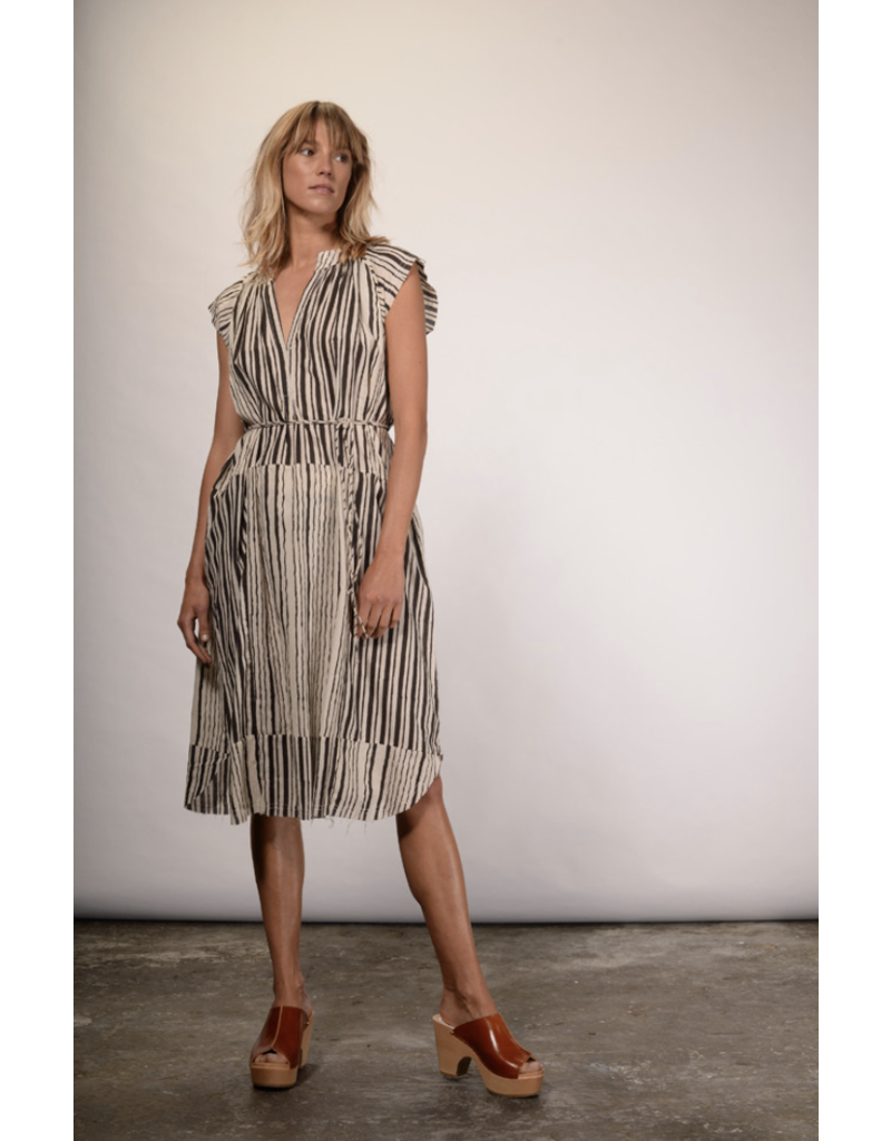 V.DE. VINSTER SHIVA STRIPES DRESS NO SLEEVES
