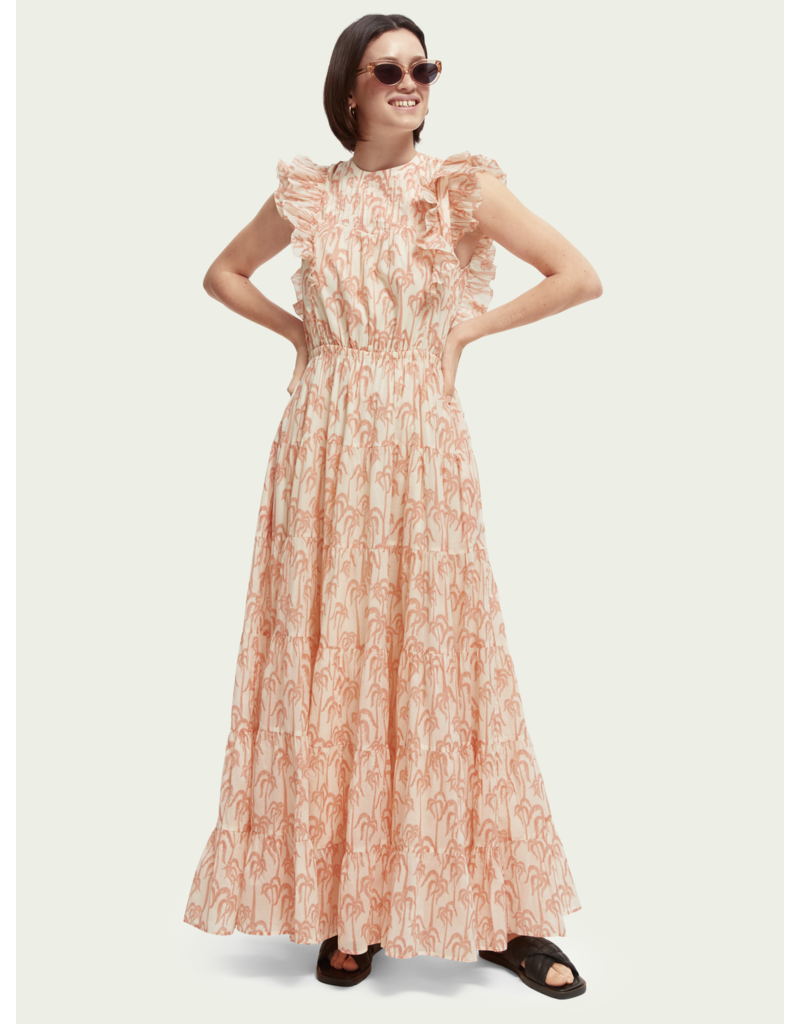 PRINTED MAXI COTTON VOILE DRESS SCOTCH SODA Ella's