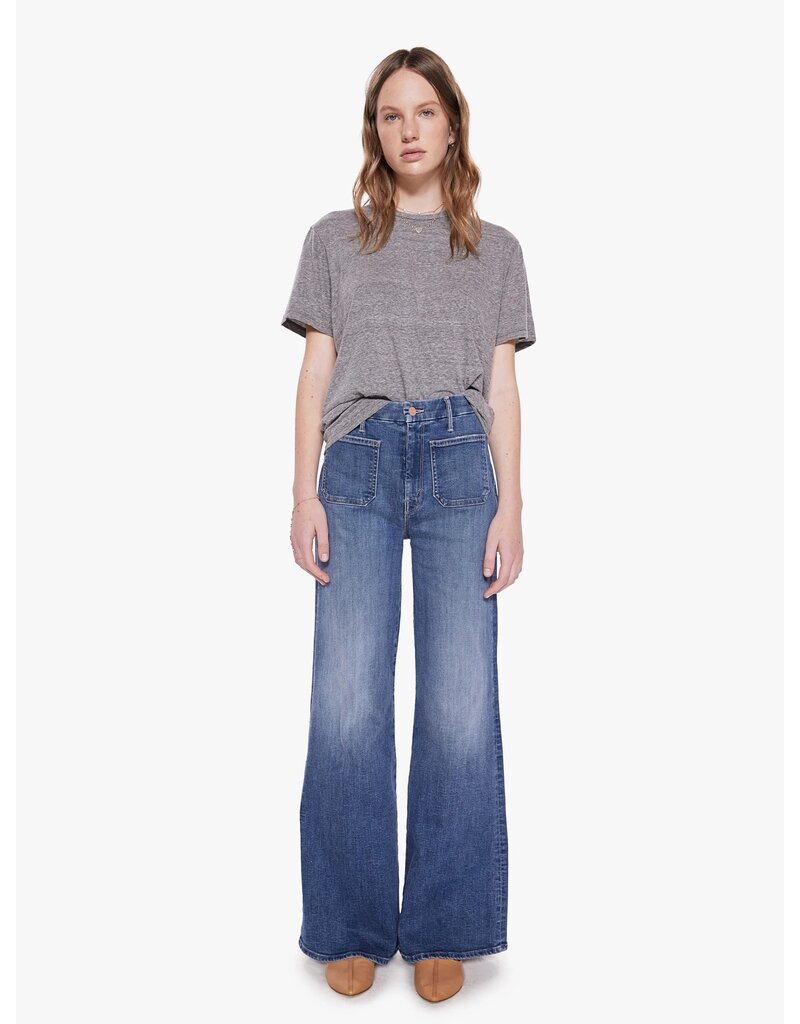 MOTHER DENIM PATCH POCKET ROLLER SKIMP