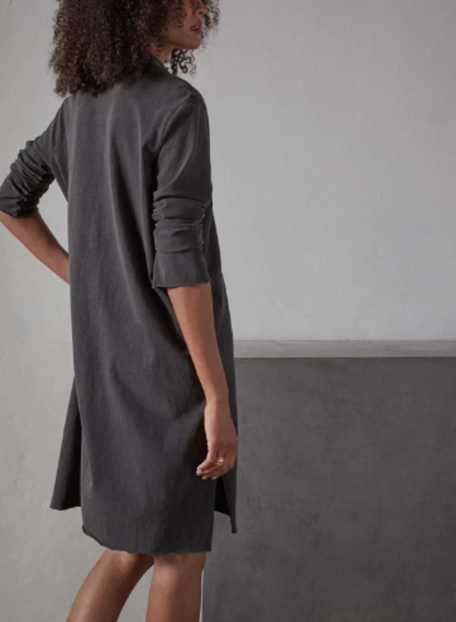 HEAVY JERSEY RELAXED POLO DRESS