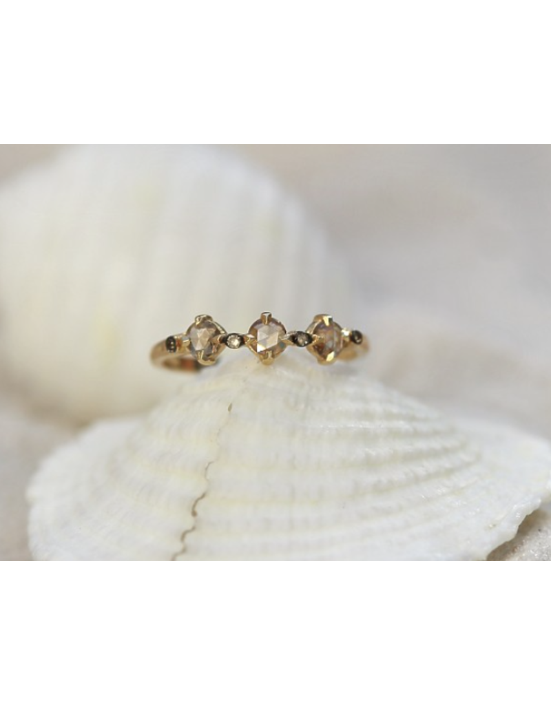 5 OCTOBRE JAKI RING- 14K GOLD/DIAMONDS
