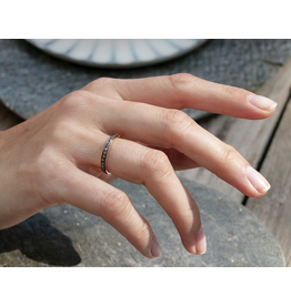 5 OCTOBRE WILD RING - OXIDIZED SILVER