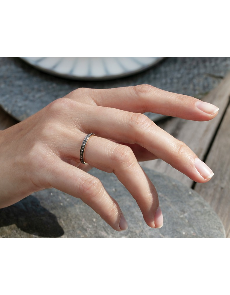 5 OCTOBRE WILD RING - OXIDIZED SILVER