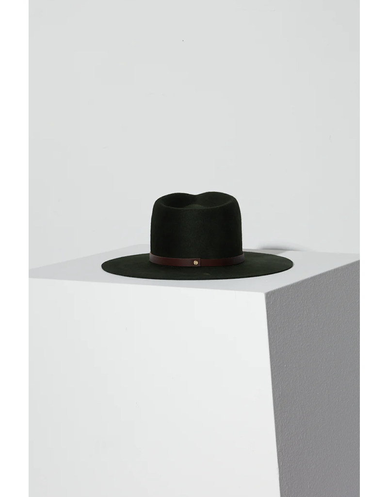JANESSA LEONÉ WYNN HAT IN DEEP GREEN