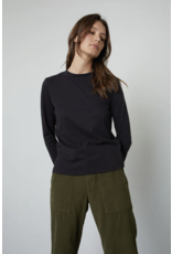 VELVET BY GRAHAM & SPENCER QUINNY LONG SLEEVE 3/4 SLEEVE MOCK NECK TEE