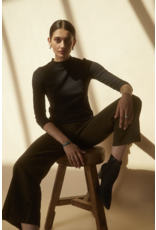 VELVET BY GRAHAM & SPENCER QUINNY LONG SLEEVE 3/4 SLEEVE MOCK NECK TEE