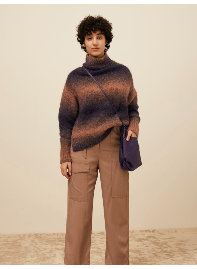 LAURI KNIT SWEATER IN BLUEBERRY