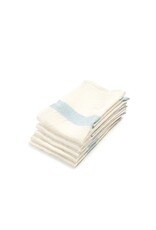 LIBECO LINEN PORTICCIO TEA TOWEL IN TURQUOISE SET OF 6 27X27