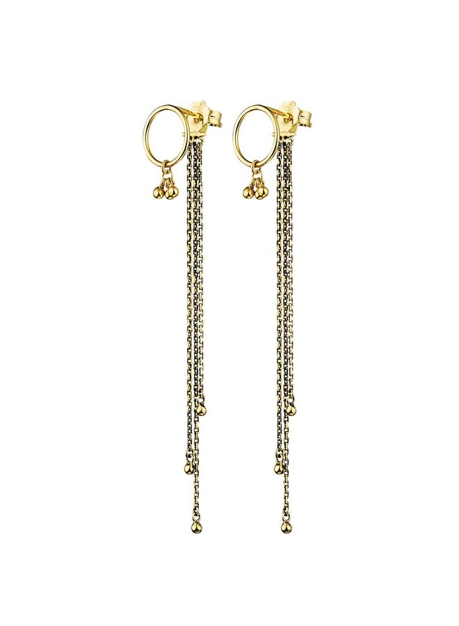 NO. 471 EARRING IN ANTIQUE GOLD