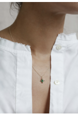 5 OCTOBRE JAGGER NECKLACE - 14K GOLD AND EMERALD