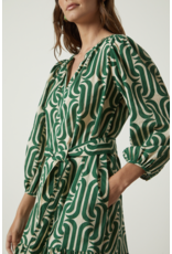 VELVET BY GRAHAM & SPENCER FELICITY DRESS IN GREEN