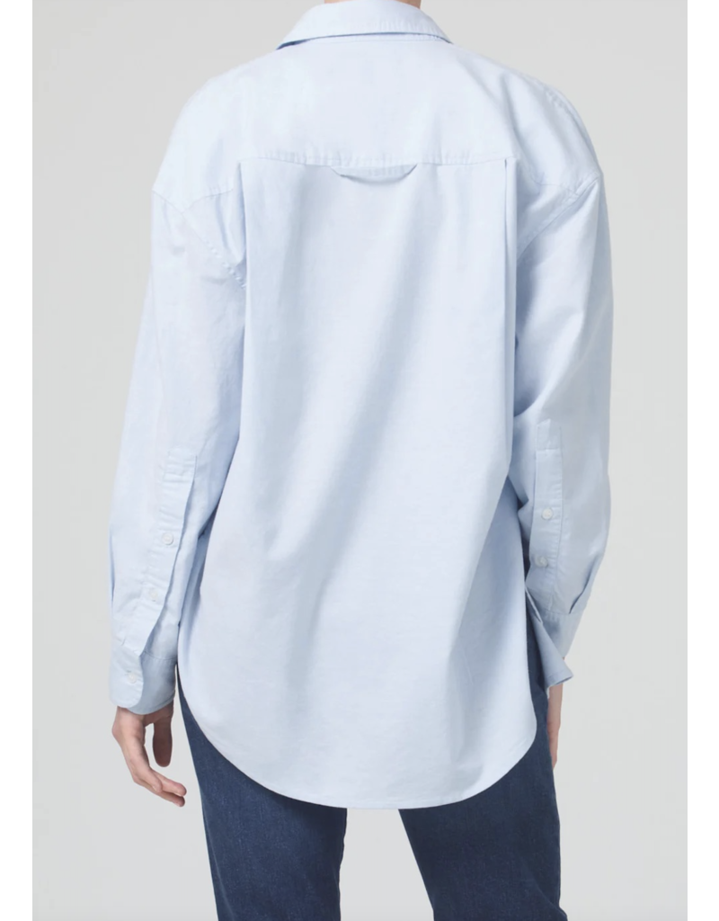 CITIZENS OF HUMANITY KAYLA SHIRT IN OXFORD BLUE