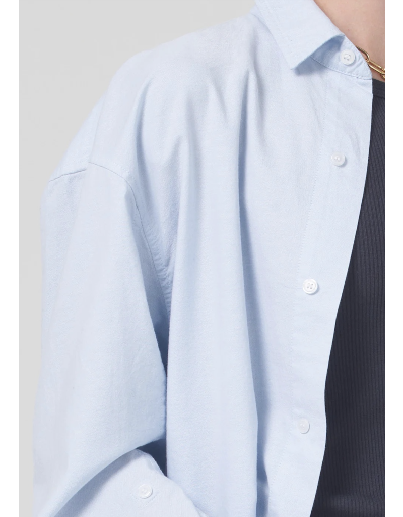 CITIZENS OF HUMANITY KAYLA SHIRT IN OXFORD BLUE