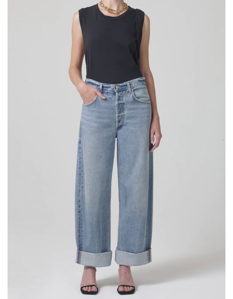 CITIZENS OF HUMANITY AYLA BAGGY CUFFED CROP IN SKYLIGHTS