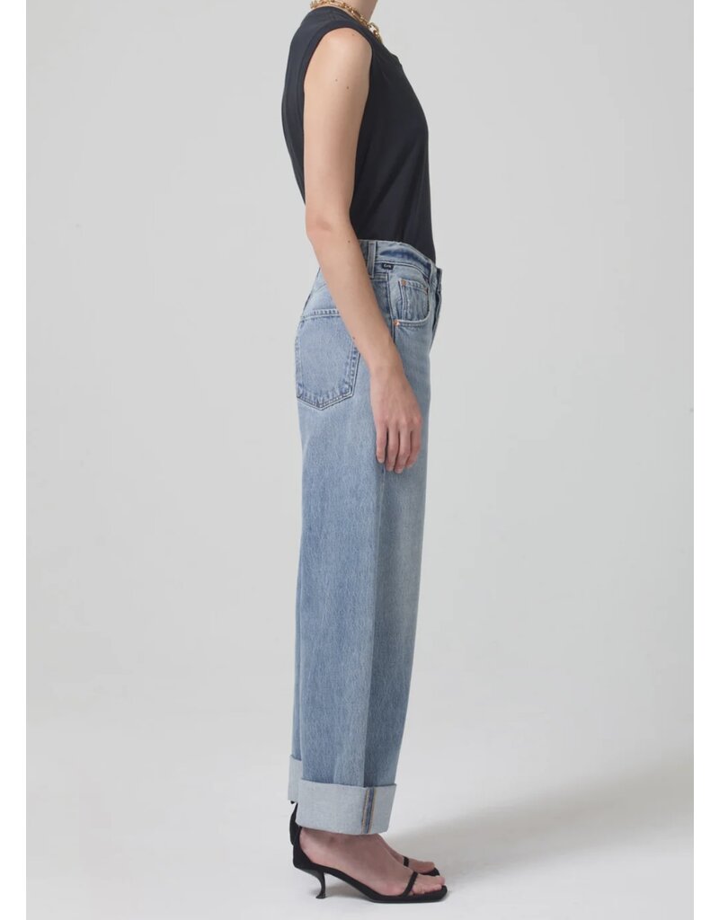CITIZENS OF HUMANITY AYLA BAGGY CUFFED CROP IN SKYLIGHTS
