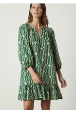 VELVET BY GRAHAM & SPENCER FELICITY DRESS IN GREEN