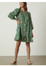 VELVET BY GRAHAM & SPENCER FELICITY DRESS IN GREEN