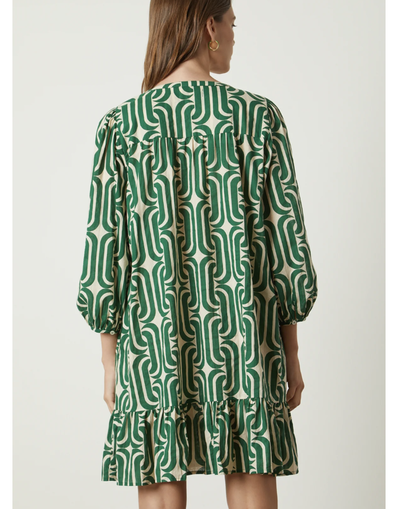 VELVET BY GRAHAM & SPENCER FELICITY DRESS IN GREEN