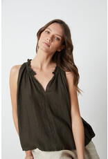 VELVET BY GRAHAM & SPENCER ZOEY TOP IN CAVIAR