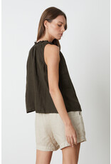 VELVET BY GRAHAM & SPENCER ZOEY TOP IN CAVIAR