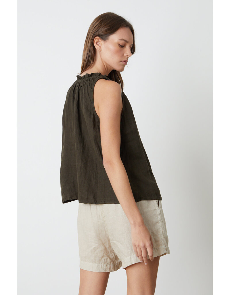 VELVET BY GRAHAM & SPENCER ZOEY TOP IN CAVIAR