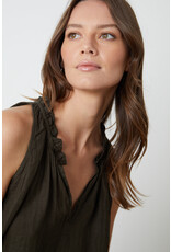 VELVET BY GRAHAM & SPENCER ZOEY TOP IN CAVIAR