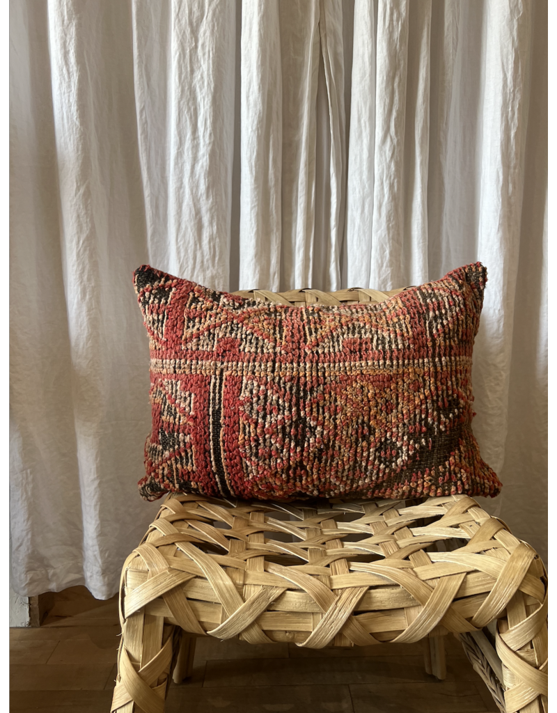 ZAMAN MOROCCAN MADE BERBER RUG LUMBAR PILLOW - VARIETY OF PATTERNS