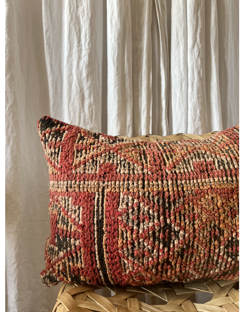 ZAMAN MOROCCAN MADE BERBER RUG LUMBAR PILLOW - VARIETY OF PATTERNS