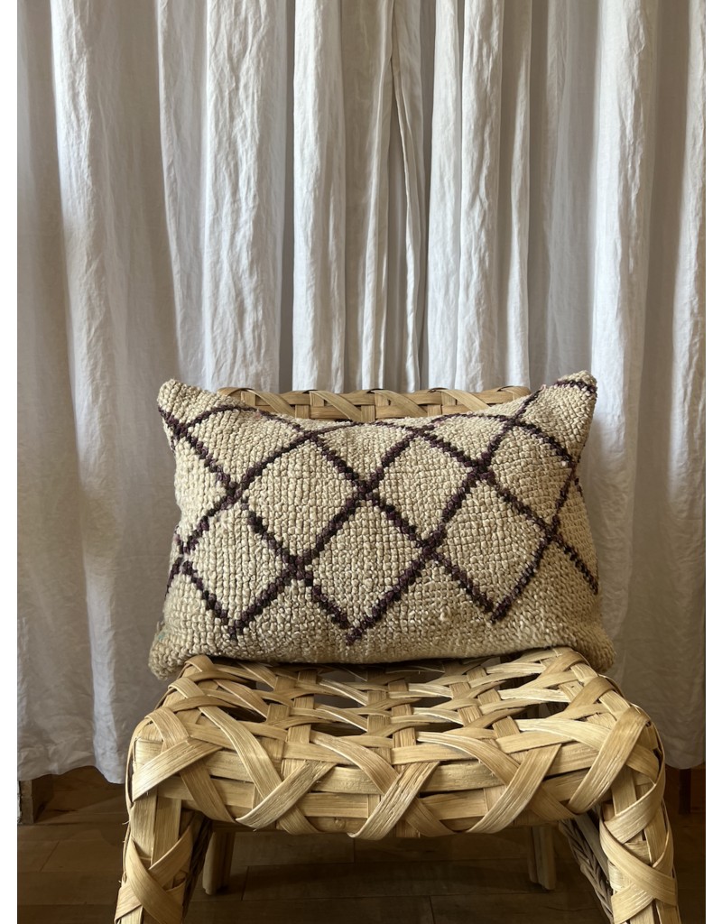 ZAMAN MOROCCAN MADE BERBER RUG LUMBAR PILLOW - VARIETY OF PATTERNS