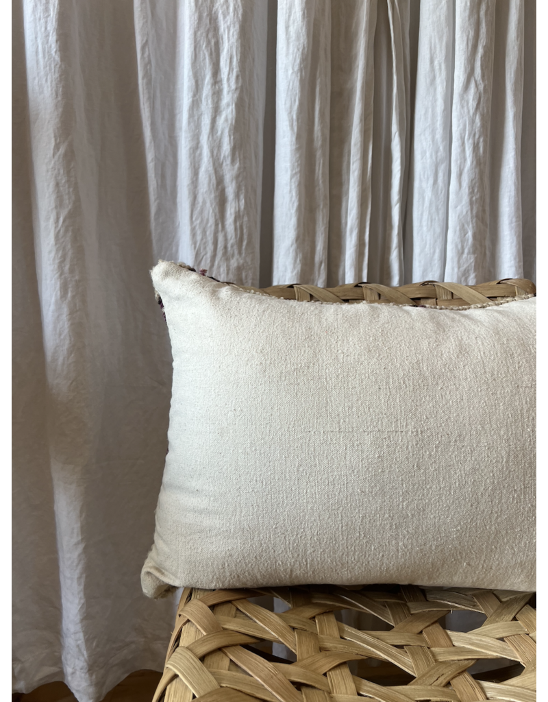 ZAMAN MOROCCAN MADE BERBER RUG LUMBAR PILLOW - VARIETY OF PATTERNS