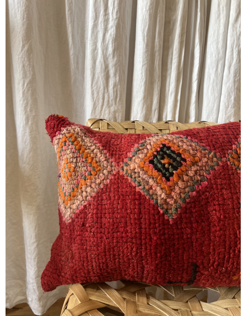 ZAMAN MOROCCAN MADE BERBER RUG LUMBAR PILLOW - VARIETY OF PATTERNS