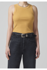 CITIZENS OF HUMANITY ISABEL RIB TANK IN MARIGOLD